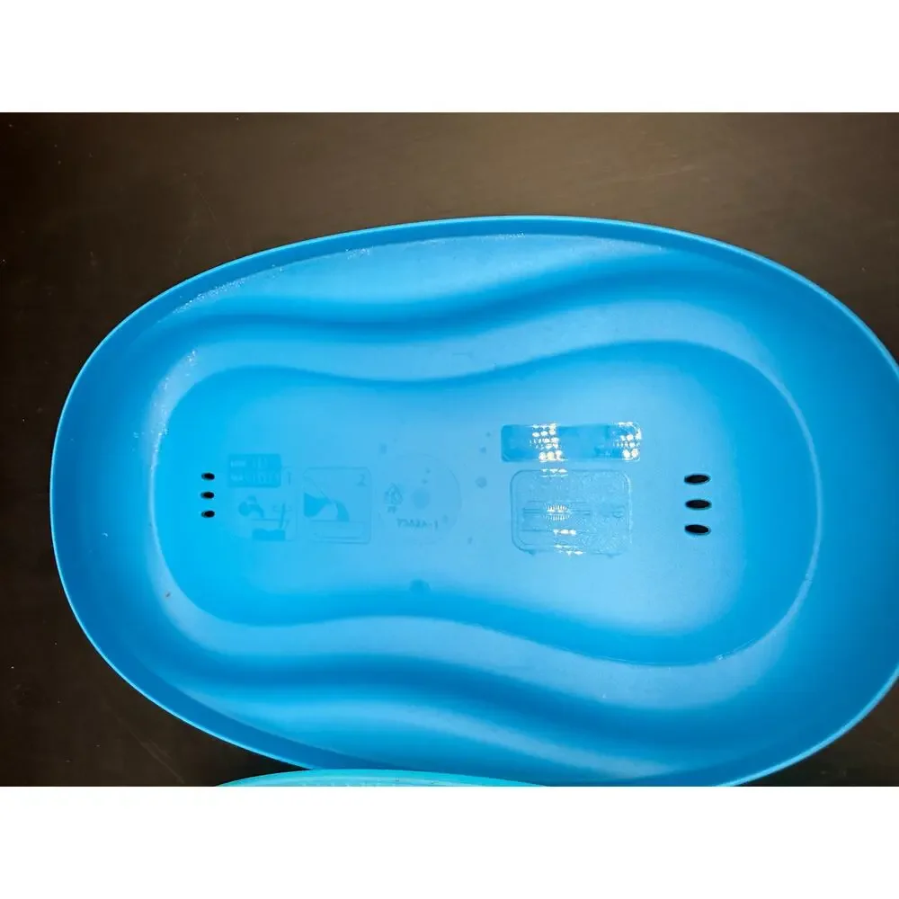 Blue Tupperware Microwave Breakfast Egg Omelet Maker